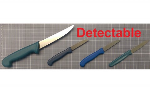 Detectable hand knives